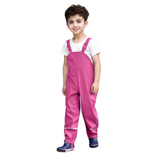 regenhose kinder 140 mädchen, Regenkleidung Kinder Winddicht Unisex Regenlatzhose Regenanzug Atmungsaktive Ungefüttert Regenbekleidung Regenhose Sport Outdoor Buddelhose Matschhose Strapazierfähig 146 von pxjsdwe