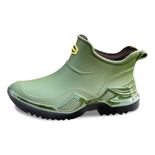 regenstiefel damen halbhoch, Wasserdichte Schuhe Damen Outdoor Regenstiefel Gummistiefel Rutschfest Atmungsaktiv Gartenschuhe Stiefeletten Bequem Leicht Regenschuhe Boots Winddicht Halbhoch 42 von pxjsdwe