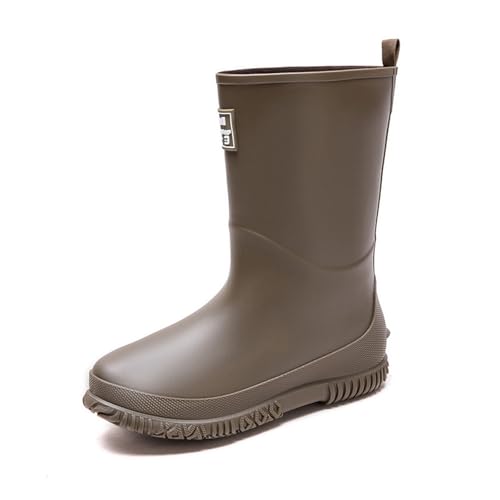 reiterstiefel damen, Gummistiefel Damen Schwarz Wasserdichte Outdoor Boots Regenschuhe Leicht Atmungsaktiv Stiefeletten Regenstiefel Bequem Rutschfest Gartenschuhe Garten Kurz Arbeitsschuhe 37 von pxjsdwe