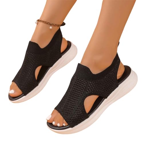 trekkingsandalen damen schwarz, Orthopädische Sandalen Damen Sommer Breite Füße Bequeme Sandaletten Waschbare Slingback Slides mit Weiche Fussbett Outdoor Sport Rutschfest Trekkingsandalen Strick 38 trekkingsandalen damen schwarz, Orthopädische Sandalen Damen Sommer Breite Füße Bequeme Sandaletten Waschbare Slingback Slides mit Weiche Fussbett Outdoor Sport Rutschfest Trekkingsandalen Strick 38 von pxjsdwe