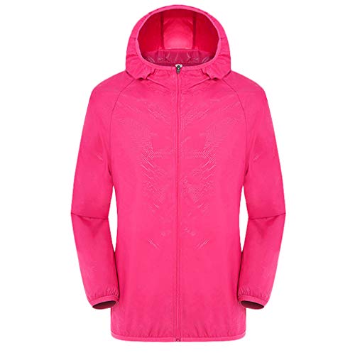 trenchcoat damen, Regenjacke Damen Herren Leicht Dünne Sommerjacke Wasserdicht Atmungsaktiv Regenmantel mit Kapuze Faltbar Regenjacken Windbreaker Sport Fahrrad Winddicht Outdoorjacke Regenponcho M von pxjsdwe