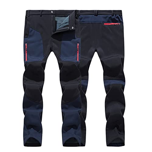 qinhanjia Schnittschutzhose Herren Wasserdicht wandern Winddicht Pärchen Trockenhose Outdoor-Männer Quik Hosen Männerhose Herren Hose Kurz Stoff (ZJ1-Blue, XXXL) von qinhanjia