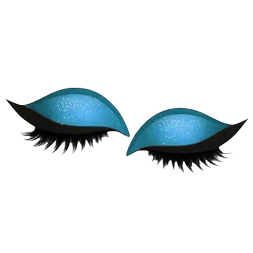 qixeuoa Augen Make Up Sticker,2 In 1 Wiederverwendbare Augen Make Up Aufkleber,Wiederverwendbare Eye Lazy Make Up Aufkleber,Für Alle Lidschatten Hochzeit,Paty,Kostüm von qixeuoa