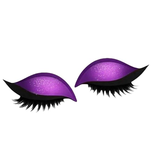 qixeuoa Augen Make Up Sticker,2 In 1 Wiederverwendbare Augen Make Up Aufkleber,Wiederverwendbare Eye Lazy Make Up Aufkleber,Für Alle Lidschatten Hochzeit,Paty,Kostüm von qixeuoa