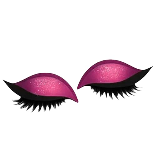 qixeuoa Augen Make Up Sticker,2 In 1 Wiederverwendbare Augen Make Up Aufkleber,Wiederverwendbare Eye Lazy Make Up Aufkleber,Für Alle Lidschatten Hochzeit,Paty,Kostüm von qixeuoa