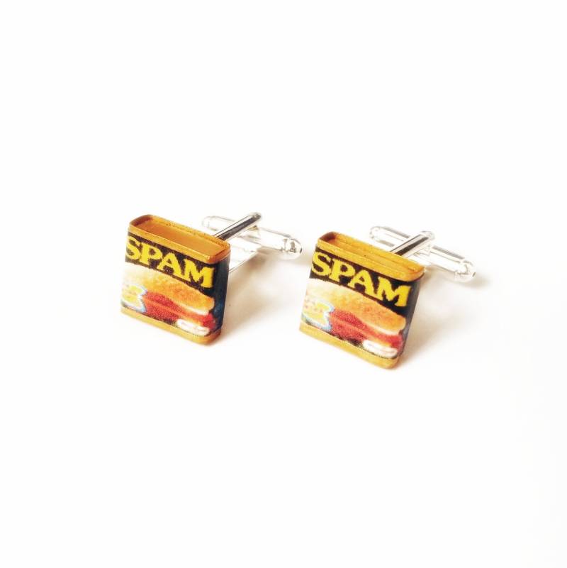 Miniatur Dose Spam Manschettenknöpfe, Hochzeit Geschenke, Mittagessen Fleisch, Frühstück von qminishop