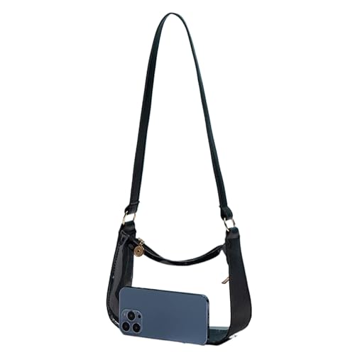 qokeeu Durchsichtige Tasche - Weiche Niedliche Durchsichtige Handtasche Für Damen | Transparente Tragetasche Mit Verstellbarem Schultergurt Für Festival Schule Outfit Events Arbeit Konzert Party von qokeeu