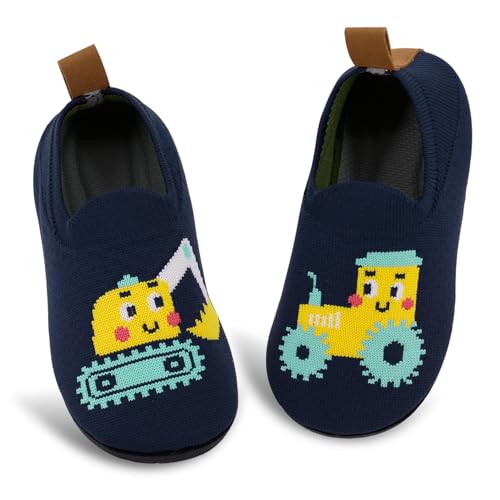 qpyysz Hausschuhe Kinder Junge Kinderhausschuhe Turnschläppchen Jungen Barfuß Kindergarten Hausschuhe Pantoffeln Atmungsaktive Rutschfest Lauflernschuhe von qpyysz