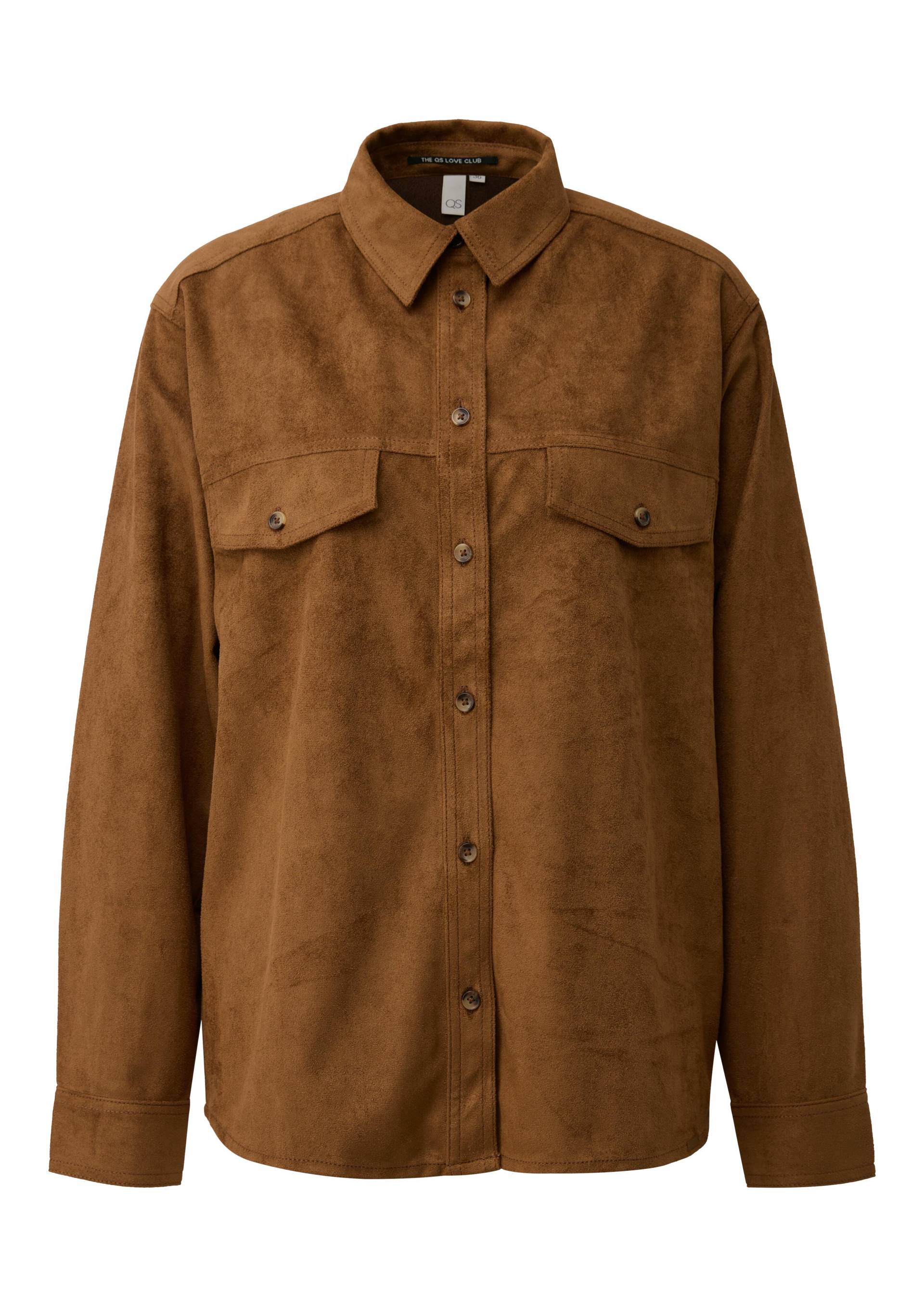 qs - Bluse braun - Gr. - 38 von qs