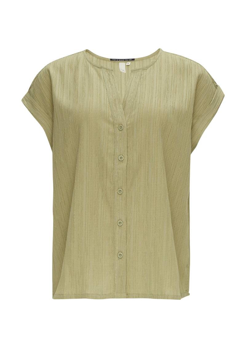 qs - Bluse olive - Gr. - 38 von qs