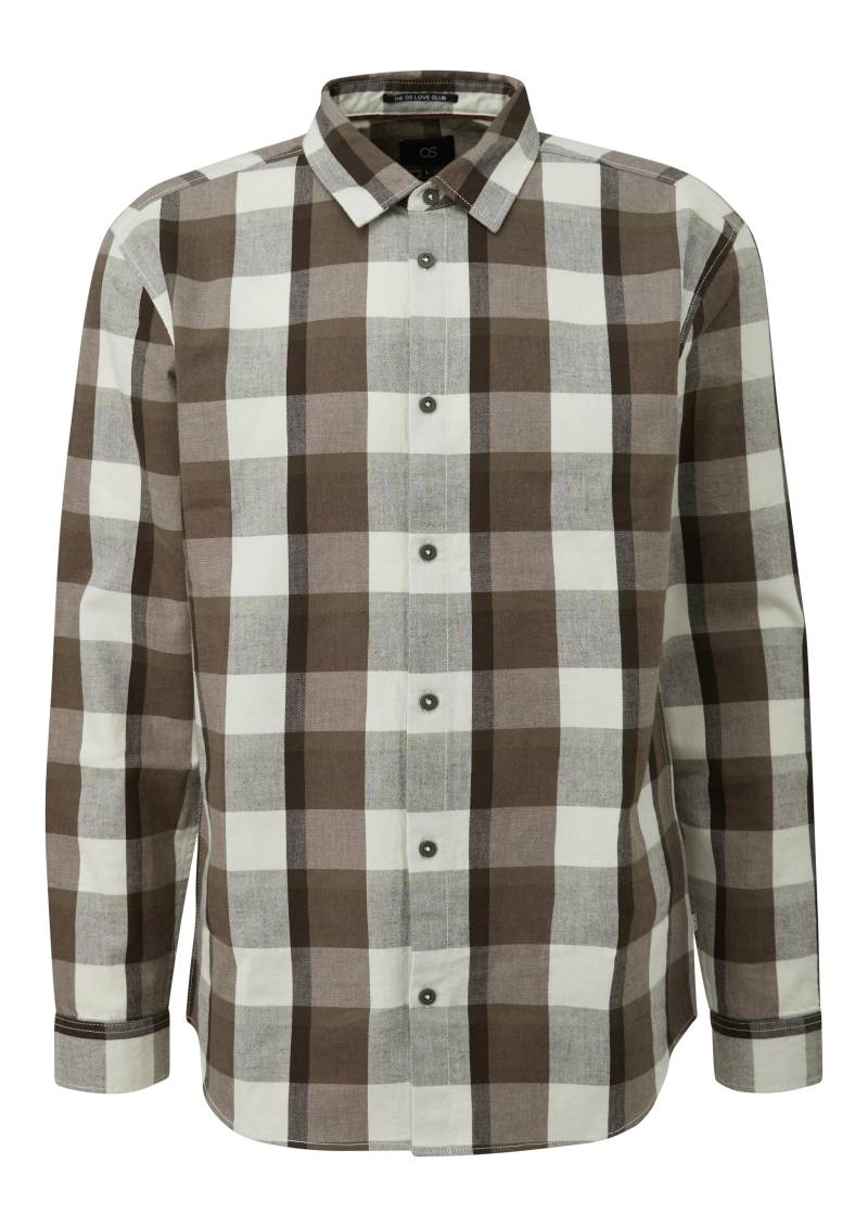 qs - Hemd braun|creme - Gr. - XXL von qs
