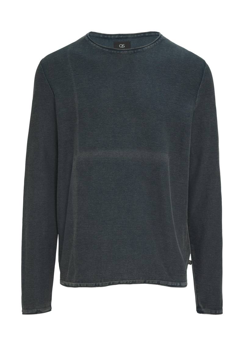 qs - Strickpullover blau - Gr. - L von qs