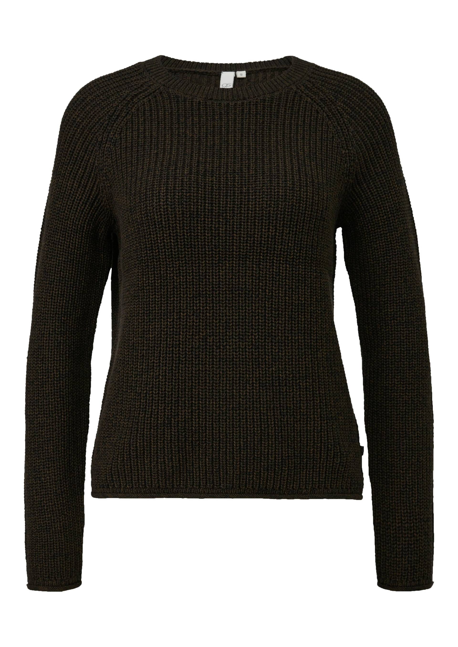 qs - Strickpullover braun - Gr. - L von qs