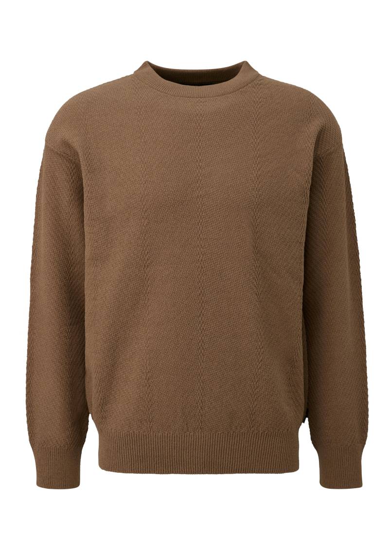qs - Strickpullover braun - Gr. - M von qs