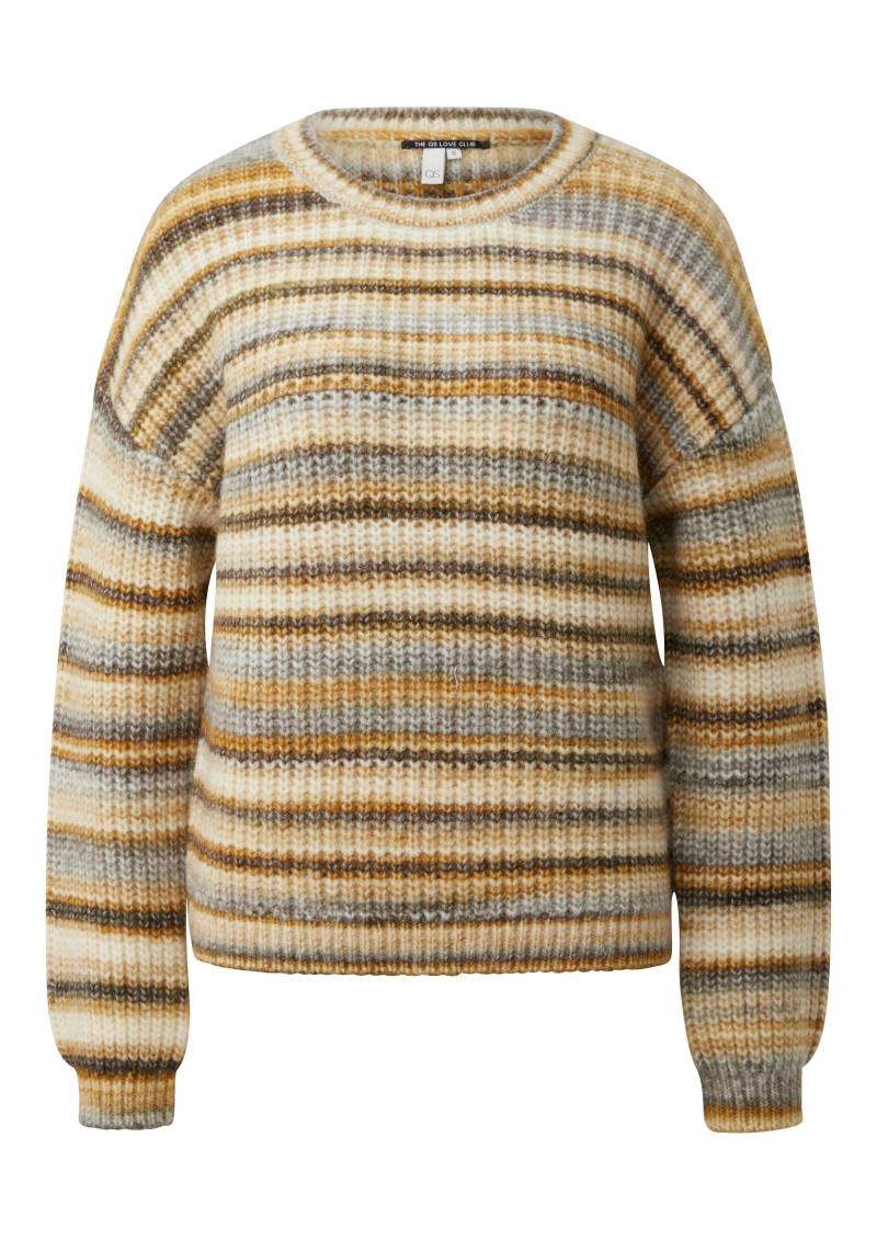 qs - Strickpullover gelb|mehrfarbig - Gr. - XXL von qs