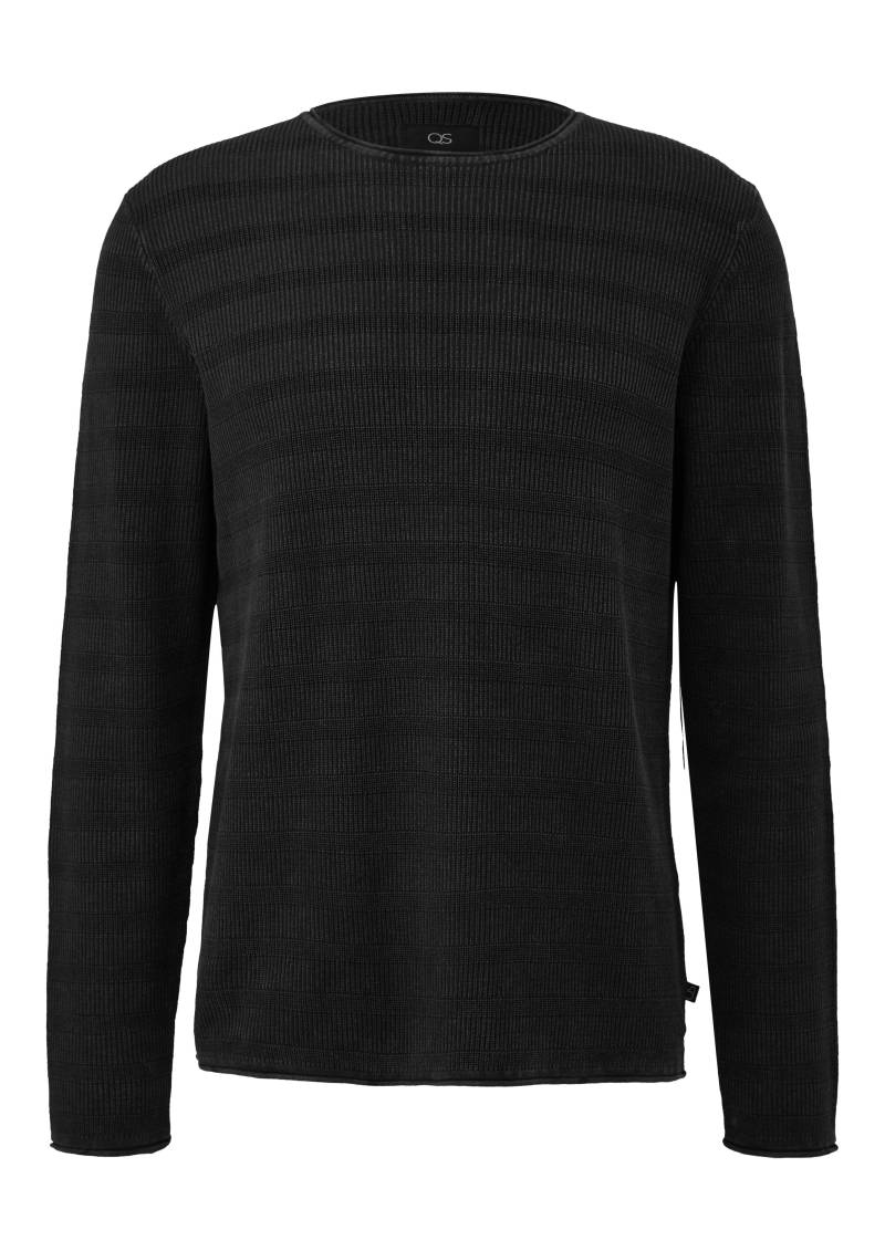 qs - Strickpullover schwarz - Gr. - M von qs