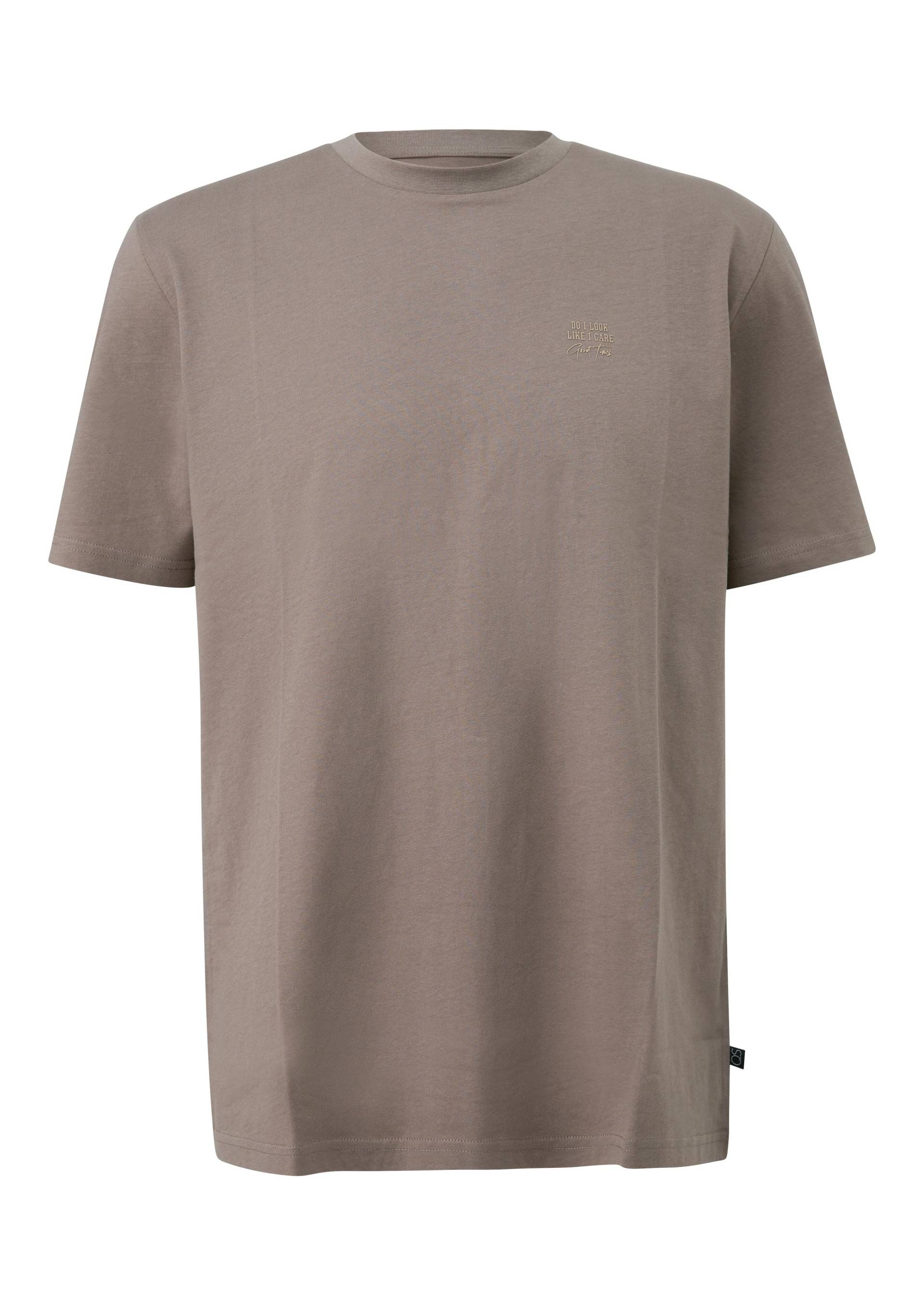qs - T-Shirt braun - Gr. - L von qs