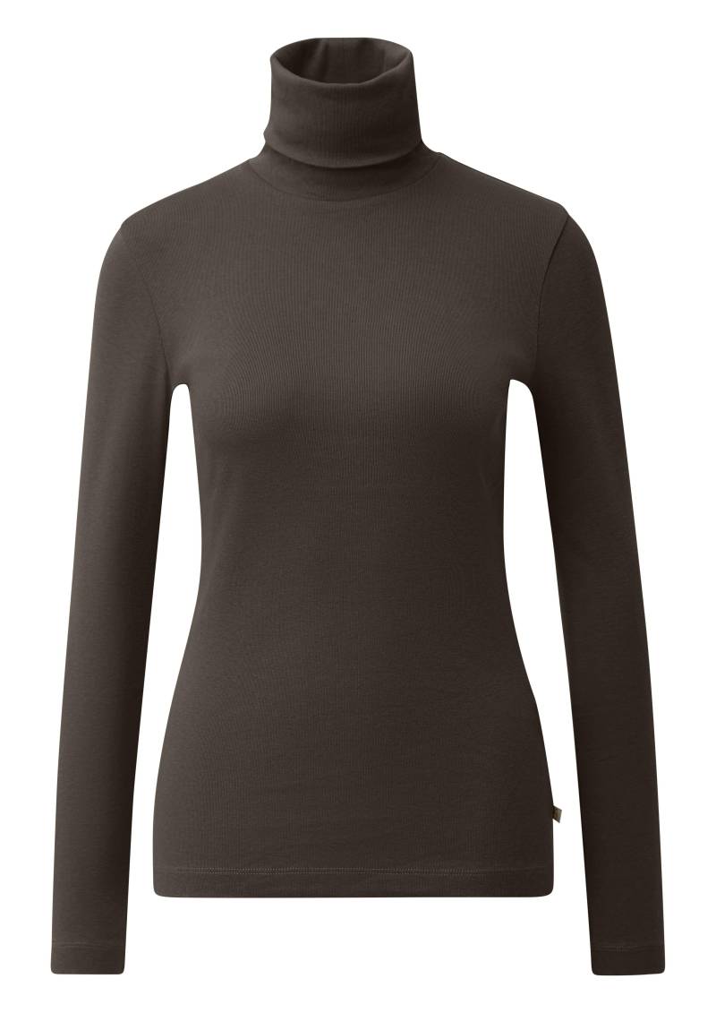 qs - T-Shirt braun - Gr. - S von qs