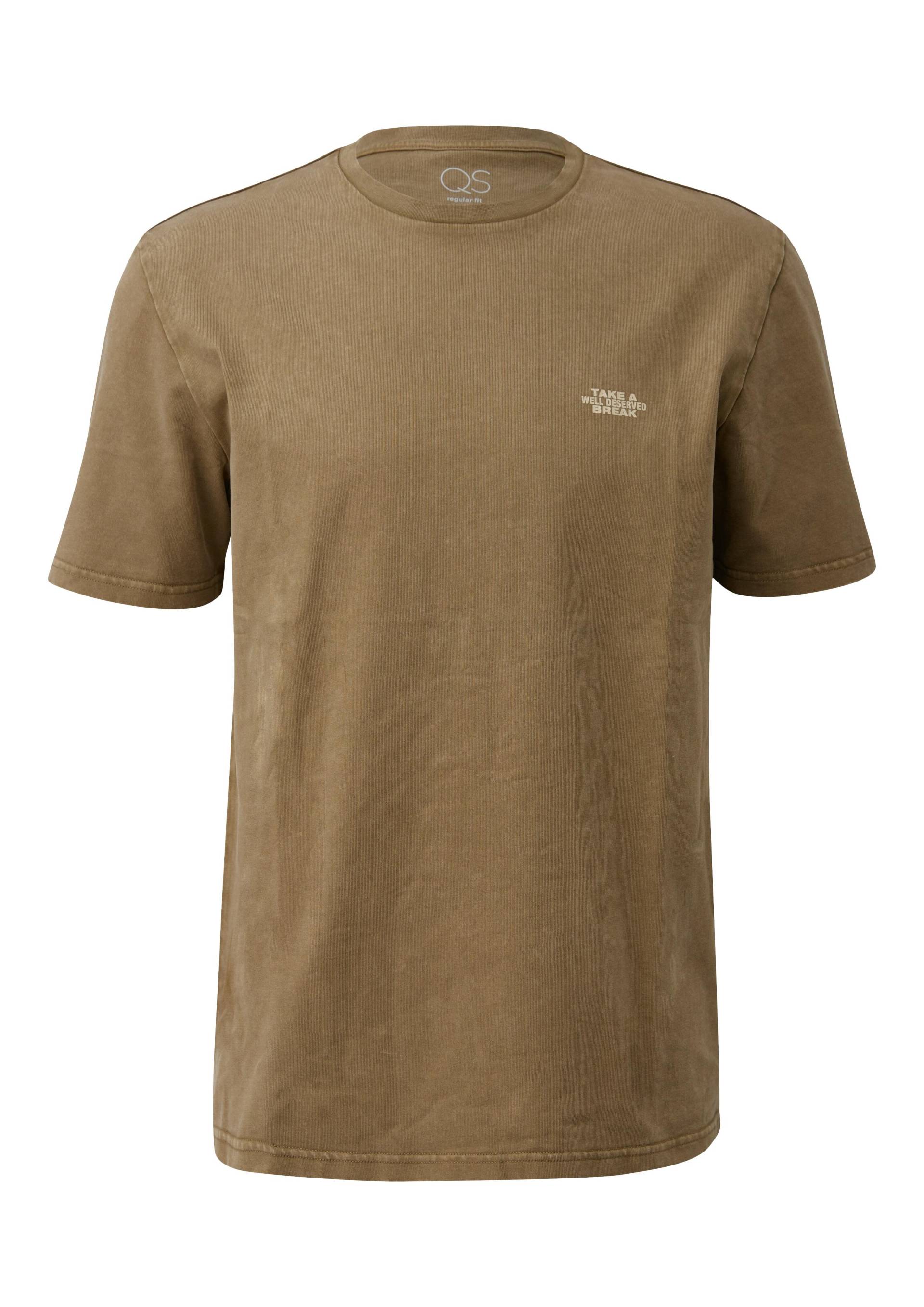 qs - T-Shirt braun - Gr. - XL von qs