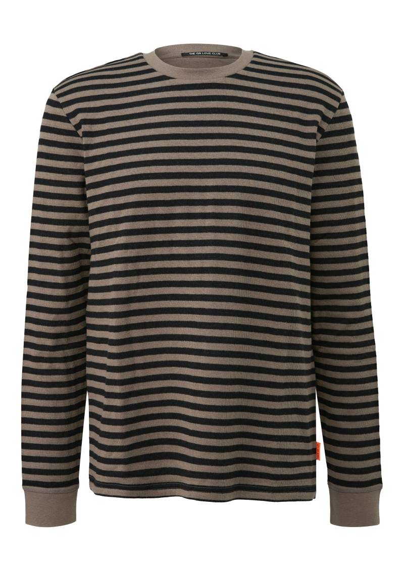 qs - T-Shirt braun|schwarz - Gr. - XL von qs