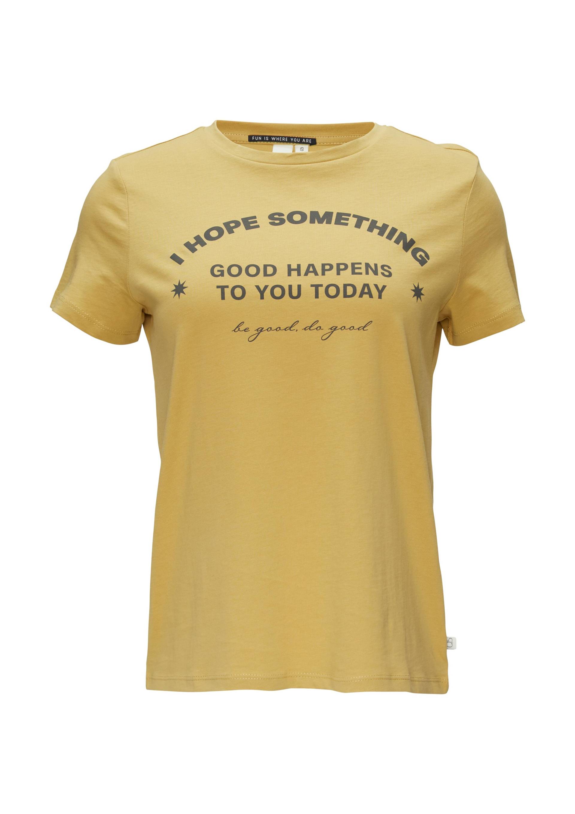 qs - T-Shirt gelb - Gr. - XS von qs