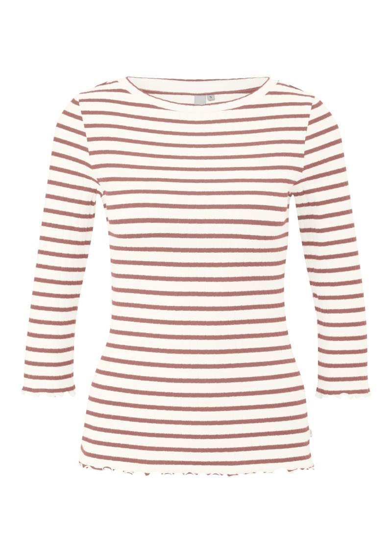 qs - T-Shirt pink|weiß - Gr. - XXL von qs