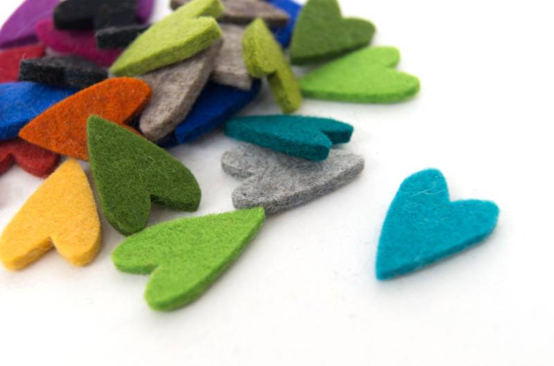 Quadu 25 Bunte Filzherzen - 30 Mm Quadu 25 Bunte Filzherzen - 30 Mm von quadu