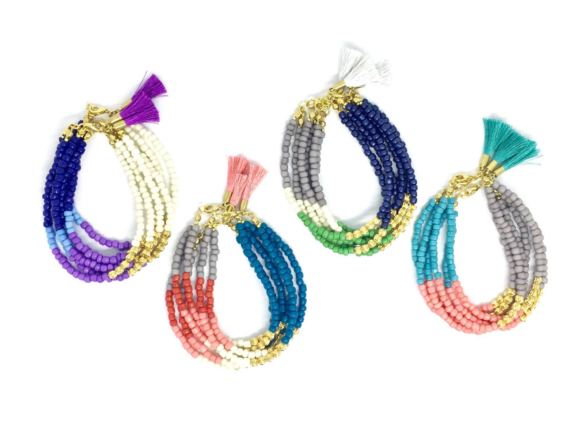 Das Lilly Armband Farbe Blockiert Mit Quaste Das Lilly Armband Farbe Blockiert Mit Quaste von quambydesigns
