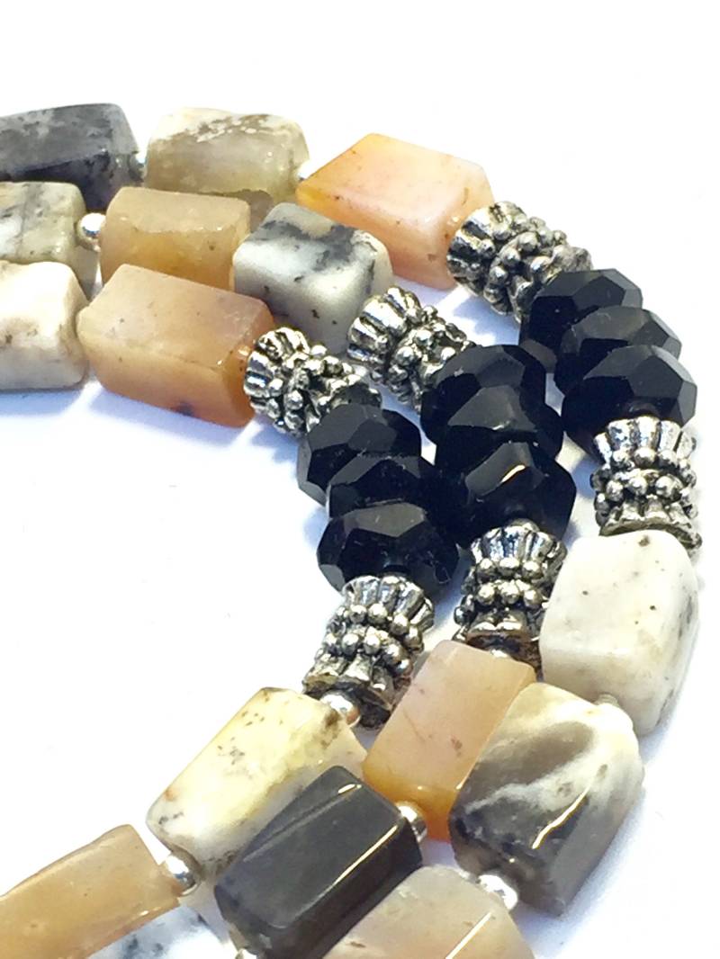 Montana Achat Stein Armband, Perlen Armband von quambydesigns