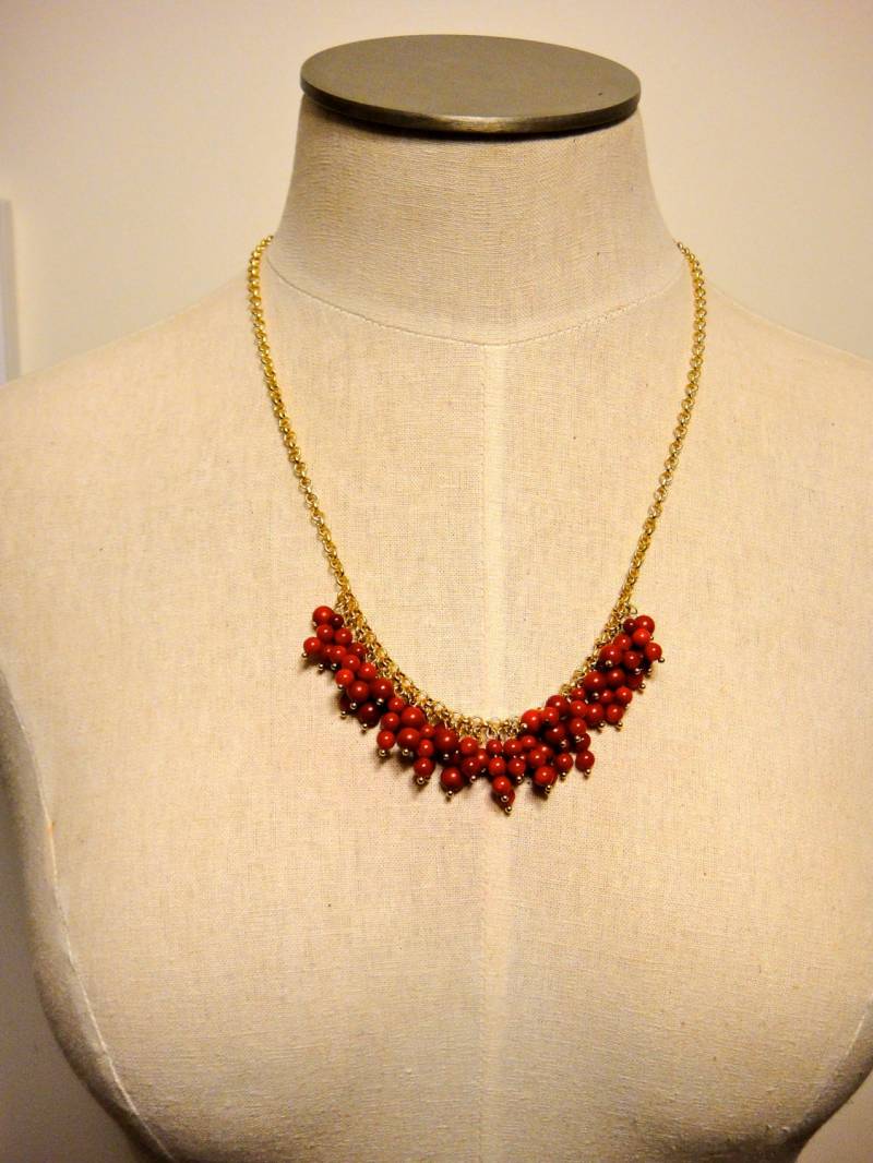 Rote Jade Perlen Halskette Quamby Designs | Qdwd Rote Jade Perlen Halskette Quamby Designs | Qdwd von quambydesigns