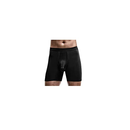 qudang Herren Elefanten Boxershorts Hüftester Reizunterwäsche Baumwolle Unterwäsche Männer Unterhosen Stretch Erotik Autmungsaktiv Sportunterhose Bequeme Retroshorts(3XL, Schwarz) von qudang