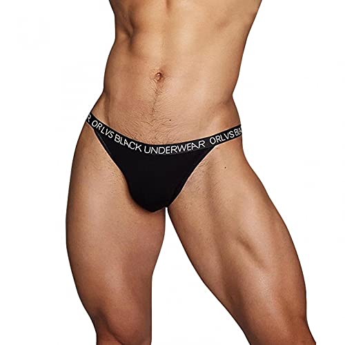 qudang Herren Slips Brasil Briefs Strings Tanga Männer Sexy Unterwäsche Erotik Unterhose Schlüpfer Reizunterwäsche Sportunterwäsche Geschenk （Schwarz ，L von qudang