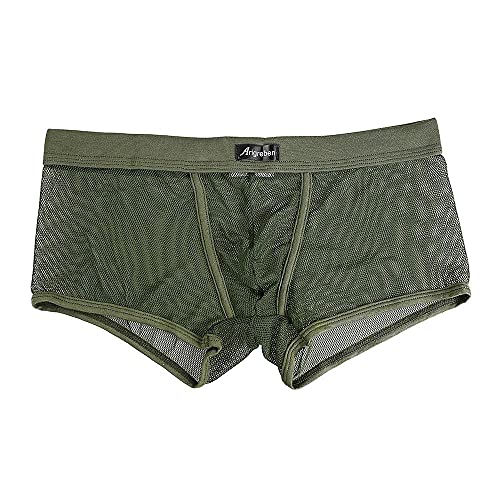 qudang Herren Transparent Boxershorts Mesh Hipster Sexy Unterwäsche Männer Low Rise Unterhosen Boxer Briefs Autmungsaktiv Stretch Sportunterhose Netz Retroshorts (Armeegrün ,XXL qudang Herren Transparent Boxershorts Mesh Hipster Sexy Unterwäsche Männer Low Rise Unterhosen Boxer Briefs Autmungsaktiv Stretch Sportunterhose Netz Retroshorts (Armeegrün ,XXL von qudang