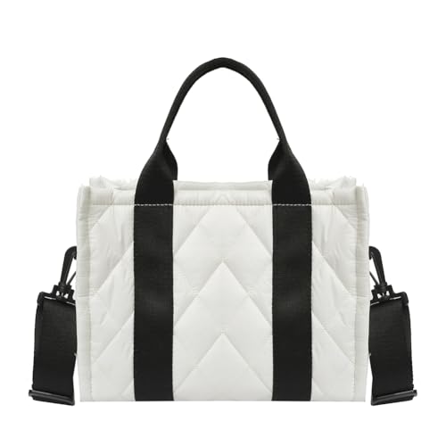 qudkdhs Crossbody Bag Leder Breiter Gurt Handtasche Damen Abnehmbar Schultergurt Premium Women's Spacious Elegant Handbags Women's Shopper Shoulder Tote PU Leather Medium with Handle Shoulder von qudkdhs