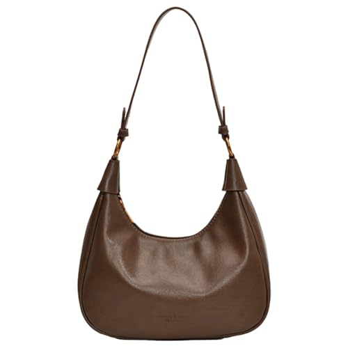 qudkdhs Crossbody Bag Leder Breiter Gurt Handtasche Damen Abnehmbar Schultergurt Premium Women's Spacious Elegant Handbags Women's Shopper Shoulder Tote PU Leather Medium with Handle Shoulder von qudkdhs