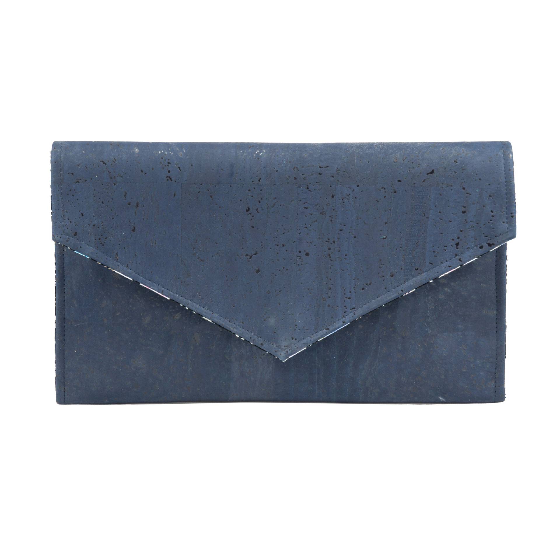 Blaue Clutch-Süße Tasche-Umschlagtasche-Umweltfreundliche Tasche-Vegane Tasche-Schicke Tasche-Geschenk Für Sie-Veganes Geschenk-Korktasche-Kork von queserabags