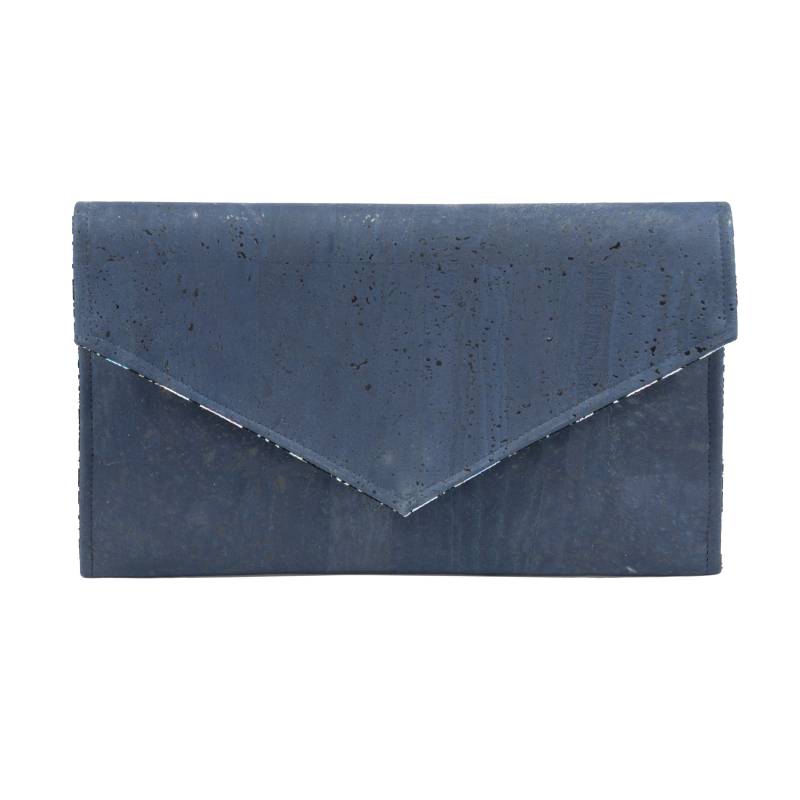 Blaue Clutch-Süße Tasche-Umschlagtasche-Umweltfreundliche Tasche-Vegane Tasche-Schicke Tasche-Geschenk Für Sie-Veganes Geschenk-Korktasche-Kork von queserabags