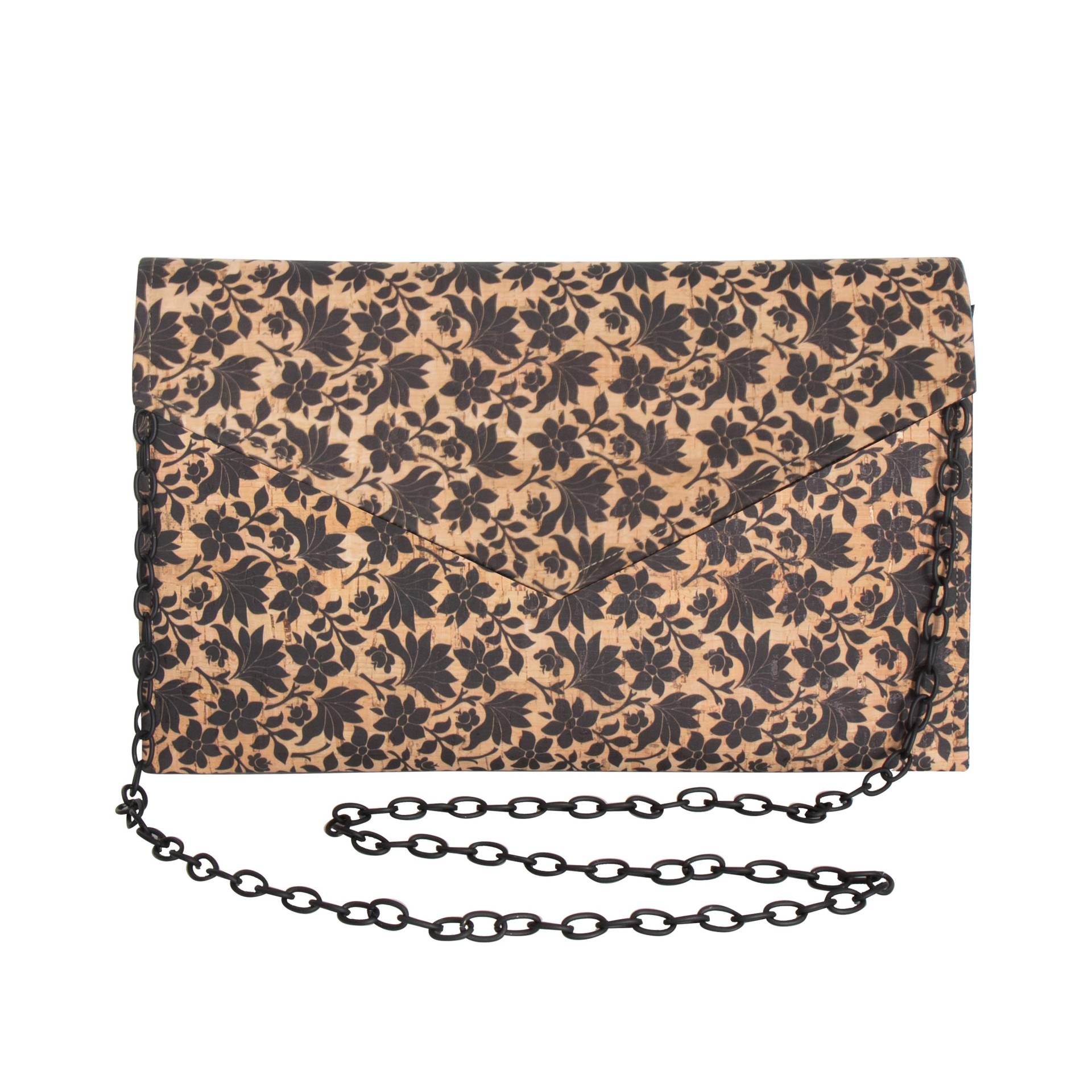 Florale Clutch-Kork Clutch-Gold Clutch-Eco Friendly Tasche-Vegane Tasche-Handgemachte Tasche-Geschenk Für Sie-Veganes von queserabags