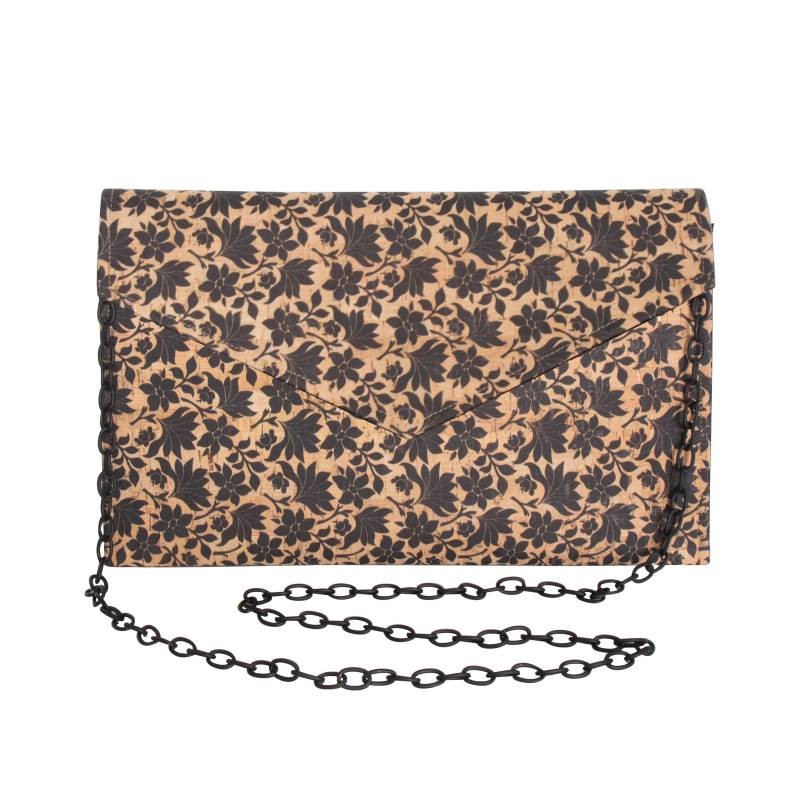 Florale Clutch-Kork Clutch-Gold Clutch-Eco Friendly Tasche-Vegane Tasche-Handgemachte Tasche-Geschenk Für Sie-Veganes von queserabags