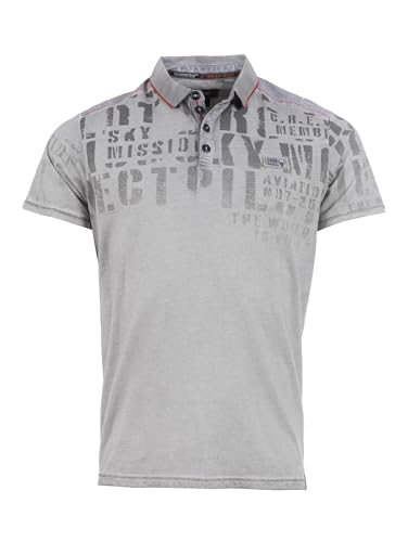 questo Polo 1/2 Frost Grey, M Soquesto Kollektion Air Racing von questo