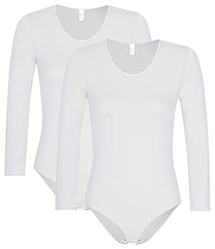 r-dessous 1-3 Stück Damen langarm Body nahtlose Mikrofaser für Sport von r-dessous