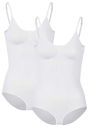 r-dessous 1-3 Stück Damen Shapewear Body figurformend nahtlose Mikrofaser Unterwäsche Groesse: L/XL von r-dessous