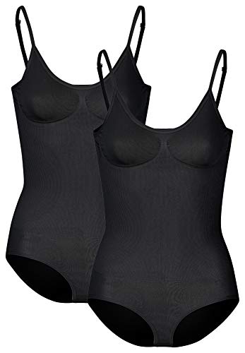 r-dessous 1-3 Stück Damen Shapewear Body figurformend nahtlose Mikrofaser Unterwäsche Groesse: S/M von r-dessous