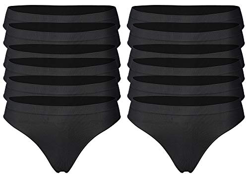 r-dessous 1 bis 12 Stück Damen String Tanga nahtlos unsichtbare Unterwäsche Groesse: L/XL von r-dessous