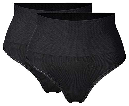 r-dessous 1 bis 4 St. Damen String Tanga figurformend Bauch Weg Mieder Slip Hose Shapewear Groesse: L/XL von r-dessous