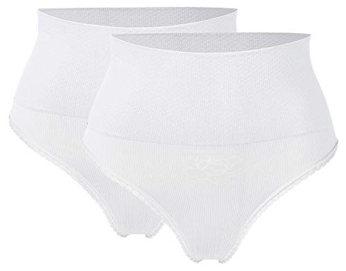 r-dessous 1 bis 4 St. Damen String Tanga figurformend Bauch Weg Mieder Slip Hose Shapewear Groesse: L/XL von r-dessous