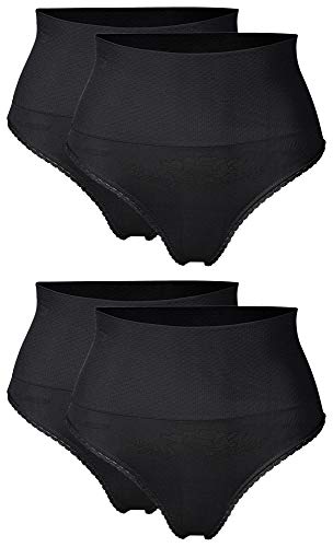 r-dessous 1 bis 4 St. Damen String Tanga figurformend Bauch Weg Mieder Slip Hose Shapewear Groesse: L/XL von r-dessous