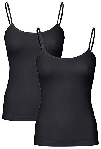 r-dessous 2-4 - 6 Damen Hemdchen Träger Unterhemd nahtlos Microfaser Groesse: L/XL von r-dessous