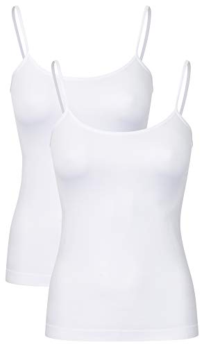 r-dessous 2-4 - 6 Damen Hemdchen Träger Unterhemd nahtlos Microfaser Groesse: L/XL von r-dessous