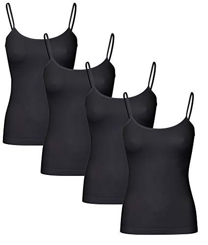 r-dessous 2-4 - 6 Damen Hemdchen Träger Unterhemd nahtlos Microfaser Groesse: L/XL von r-dessous